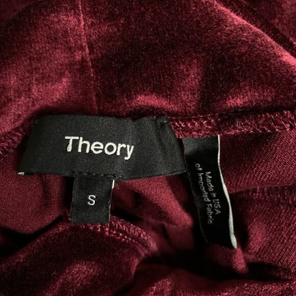 Theory Mock-Neck Sleeveless Slim Velour Knit Tank size Small - Picture 6 of 7